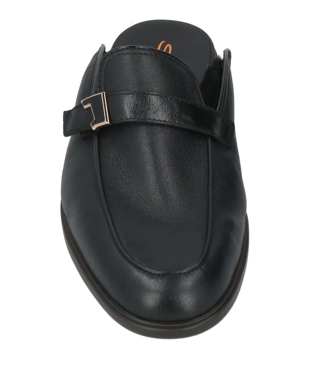 Santoni Black Mules & Clogs for men