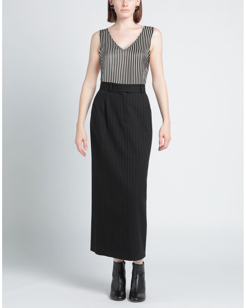 Shirtaporter Gray Top Viscose, Silk