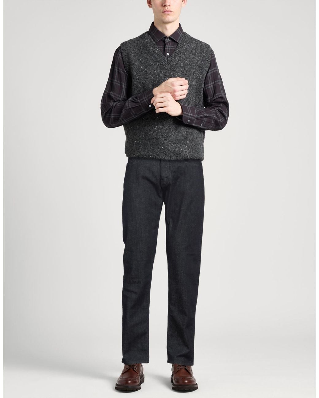 Emporio Armani Blue Jeans Cotton, Elastane for men
