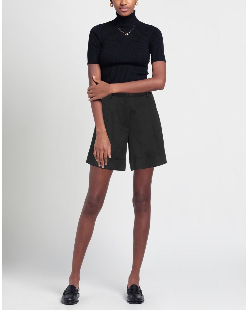 Anna Molinari Black Shorts & Bermuda Shorts