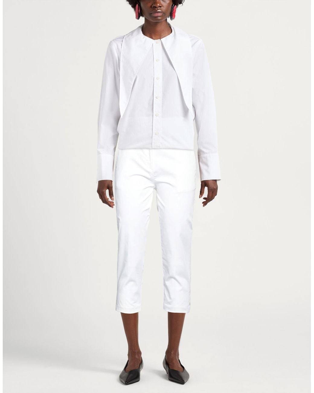 Alpha Studio White Trouser