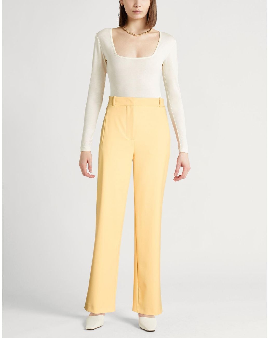 Erika Cavallini Semi Couture Natural Pants