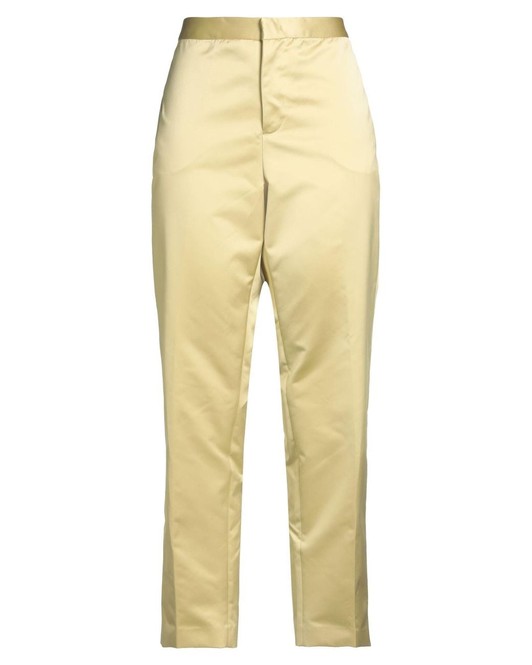 Fabiana Filippi Yellow Pastel Pants Polyester