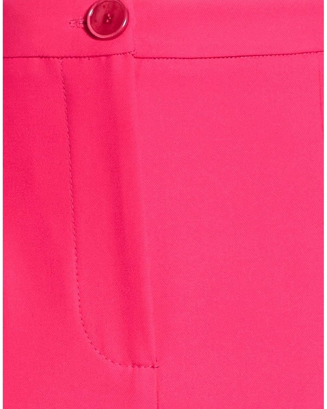 Patrizia Pepe Pink Fuchsia Pants Polyester, Elastane