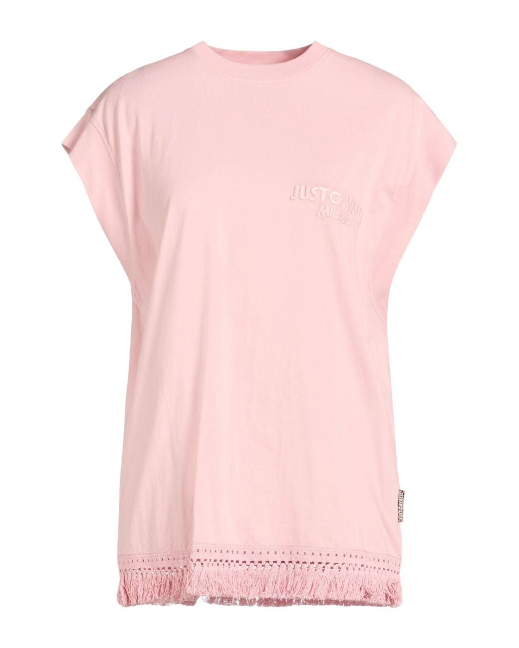 Just Cavalli Pink Antique Rose T-Shirt Cotton
