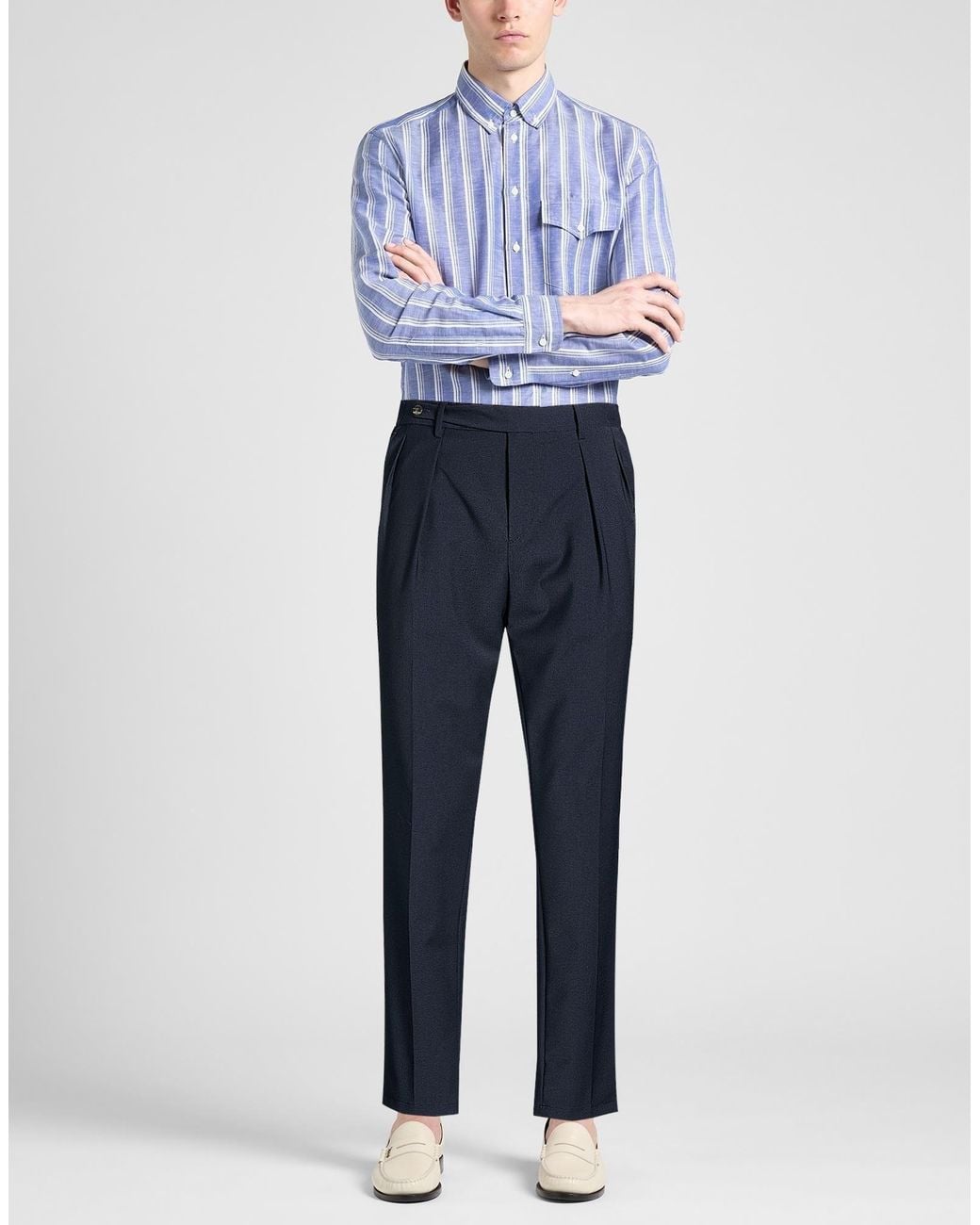 Boglioli Blue Pants for men