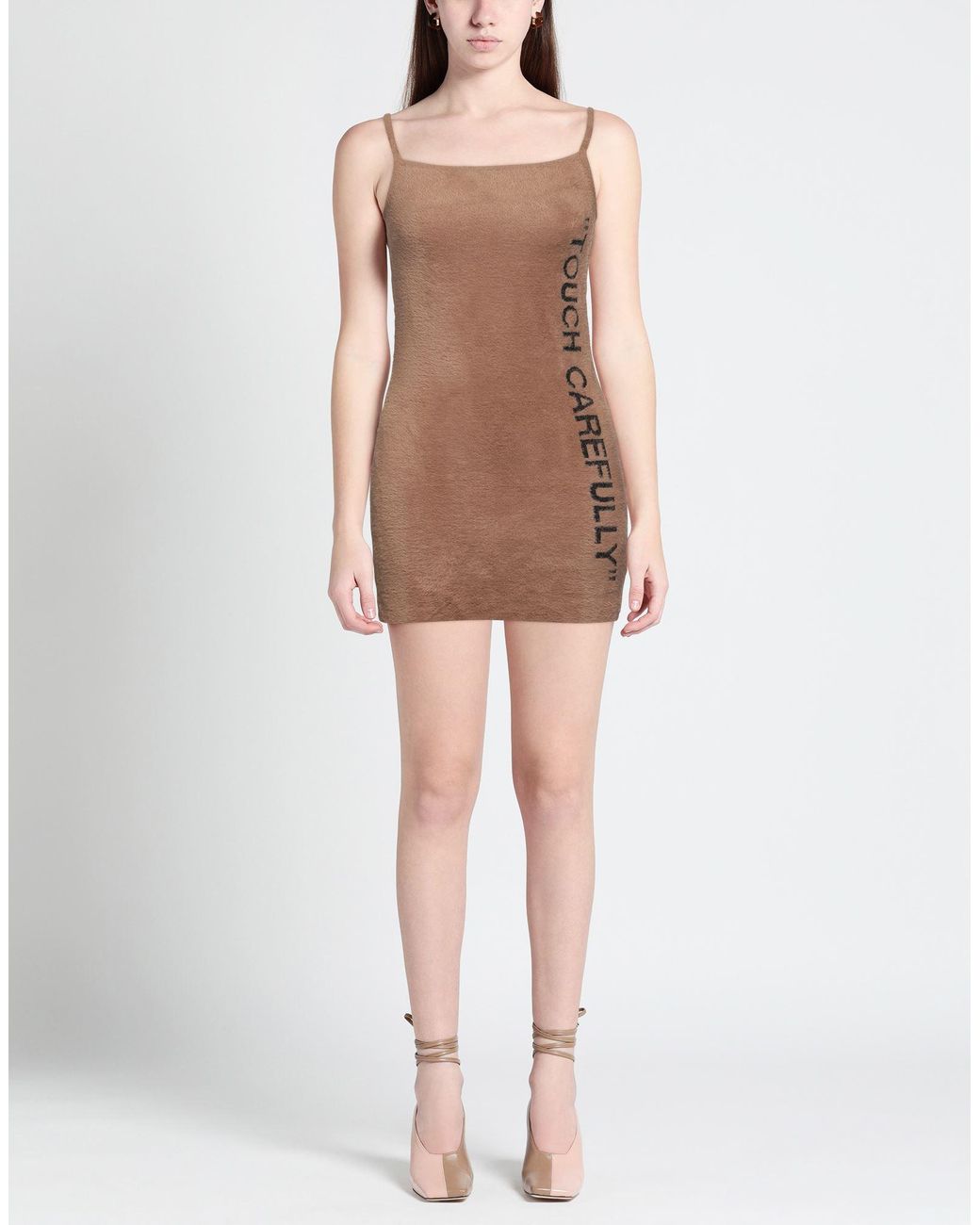 Off-White c/o Virgil Abloh Brown Mini Dress
