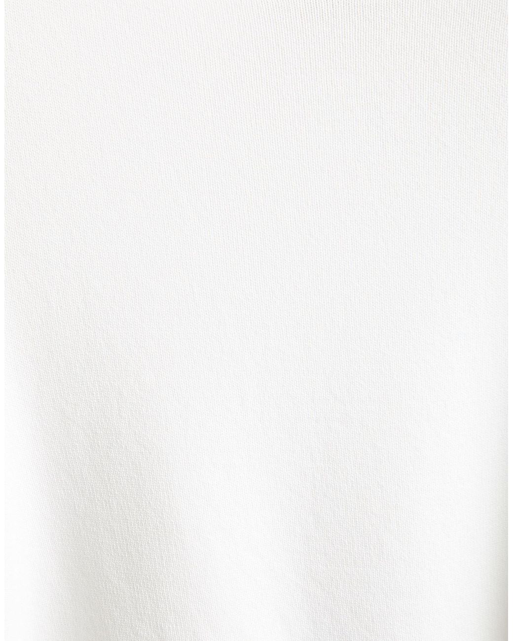 Peperosa White Sweater Viscose, Polyamide