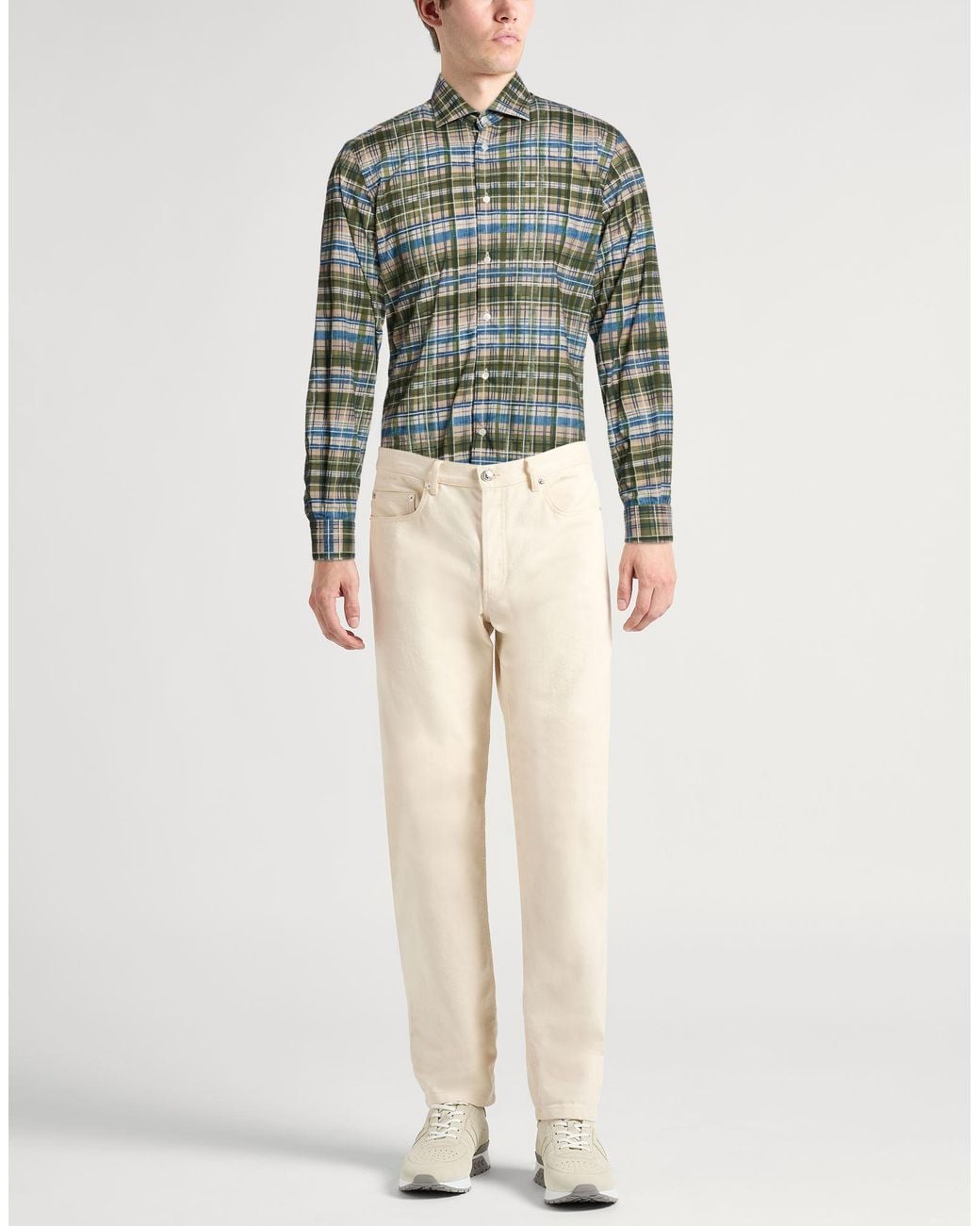 Chemise Boglioli pour homme en coloris Green
