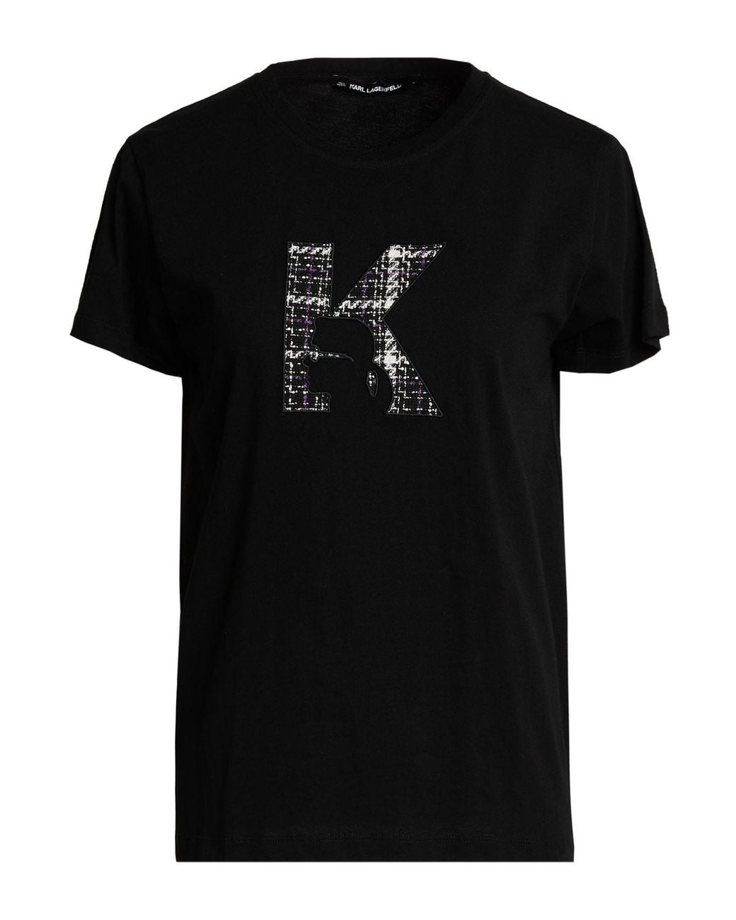 Karl Lagerfeld Black T-Shirt Organic Cotton