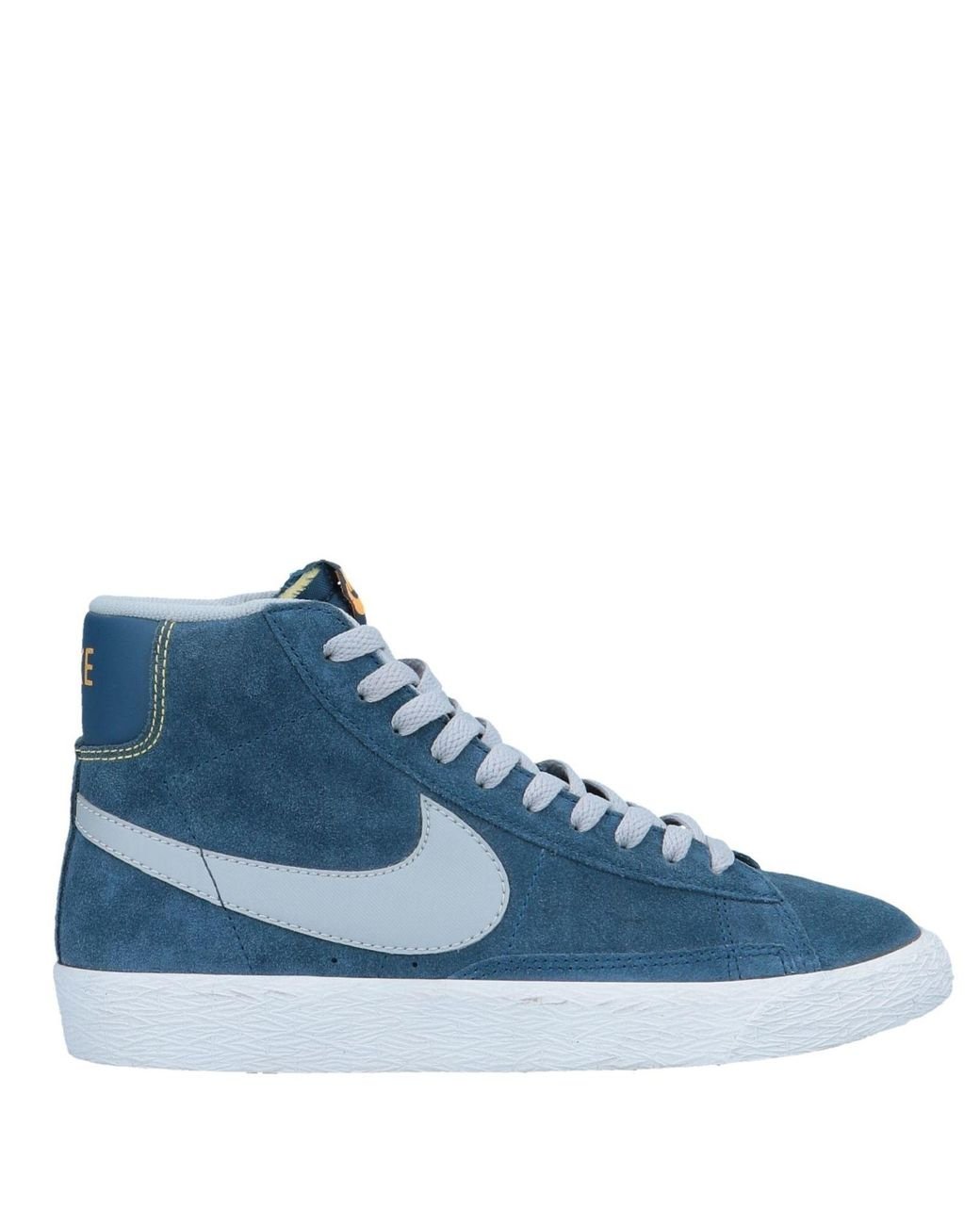 Blue nike high top shoes online