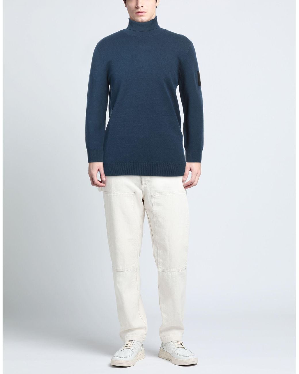 OUTHERE Rollkragenpullover in Blue für Herren
