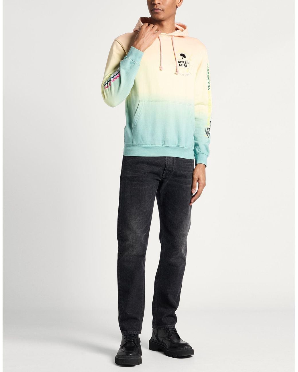 APRÈS SURF Blue Sweatshirts for men
