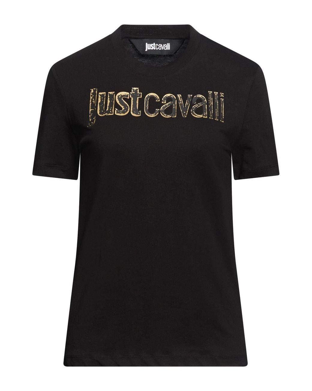 Just Cavalli Black T-Shirt Cotton