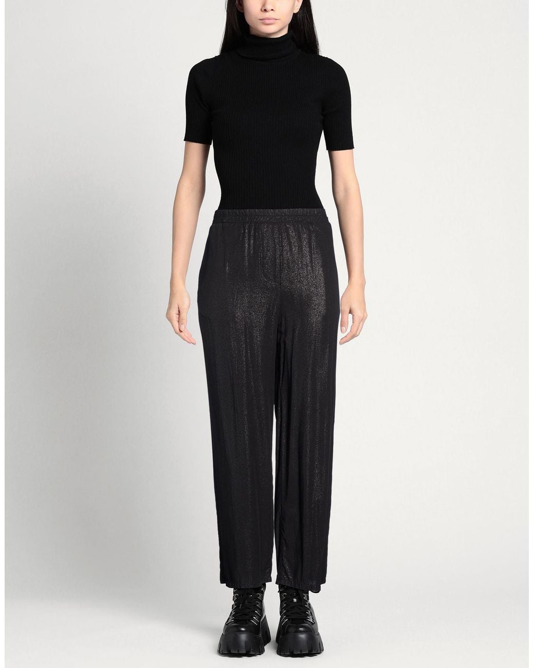 MARSĒM Black Pants Viscose