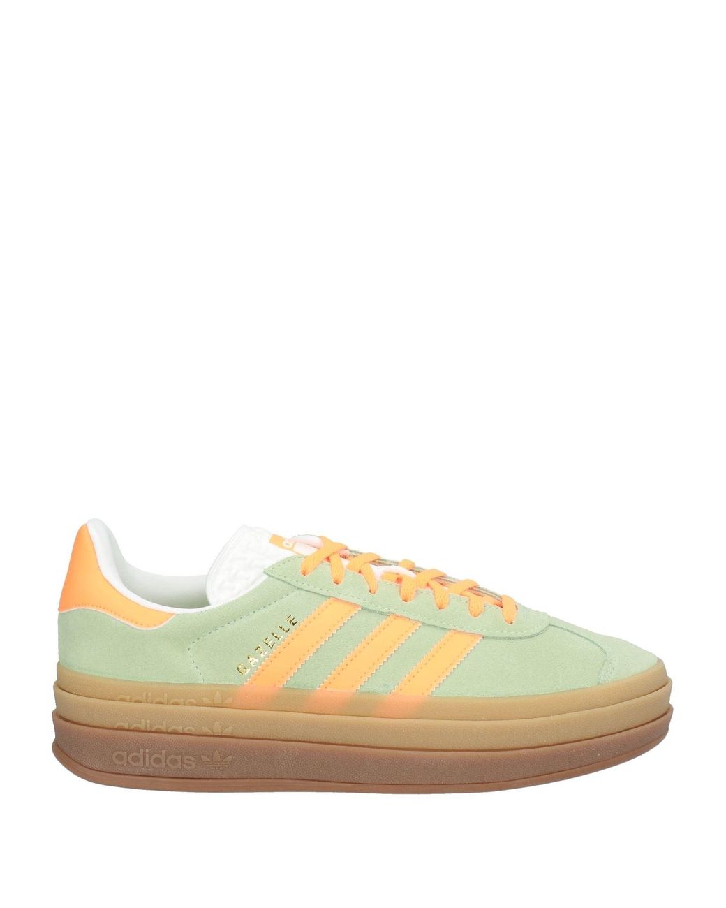 Adidas Originals Green Sneakers Leather, Synthetic Fibers