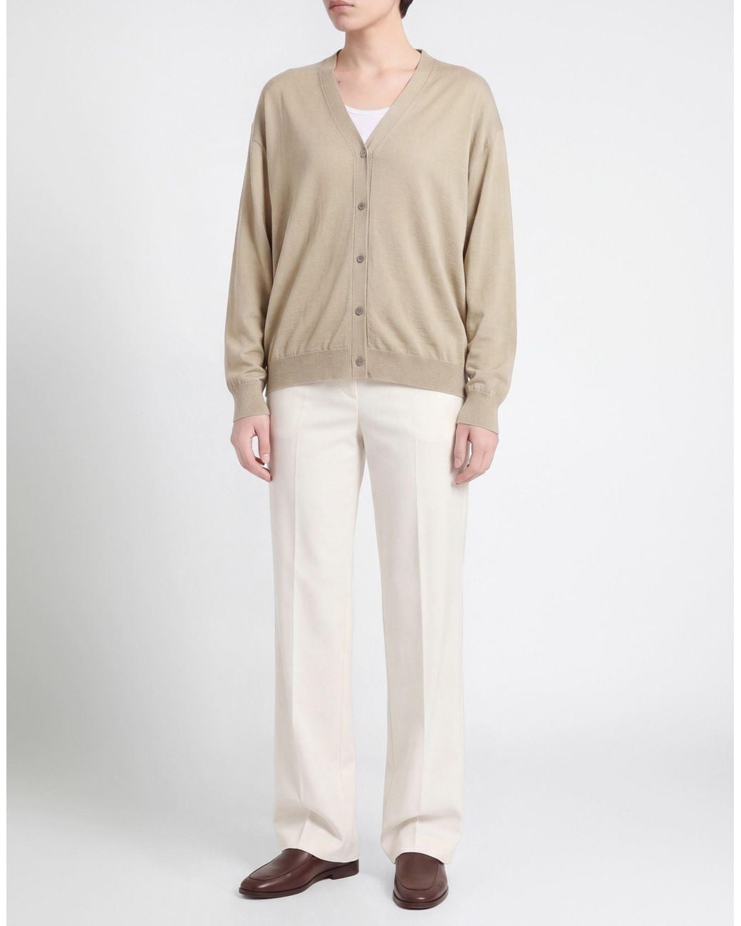 Sofie D'Hoore Natural Khaki Cardigan Wool