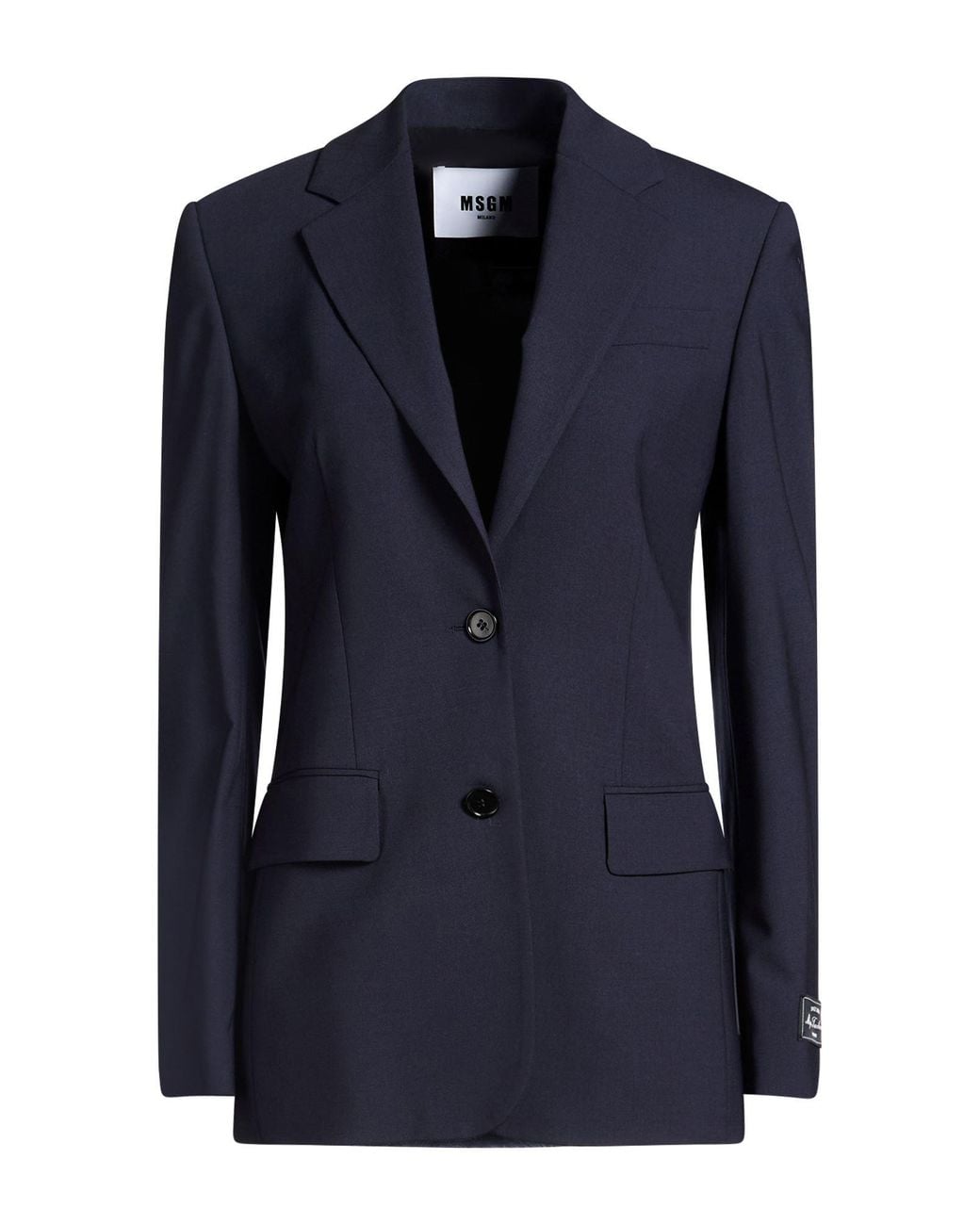 MSGM Blue Midnight Blazer Virgin Wool, Elastane