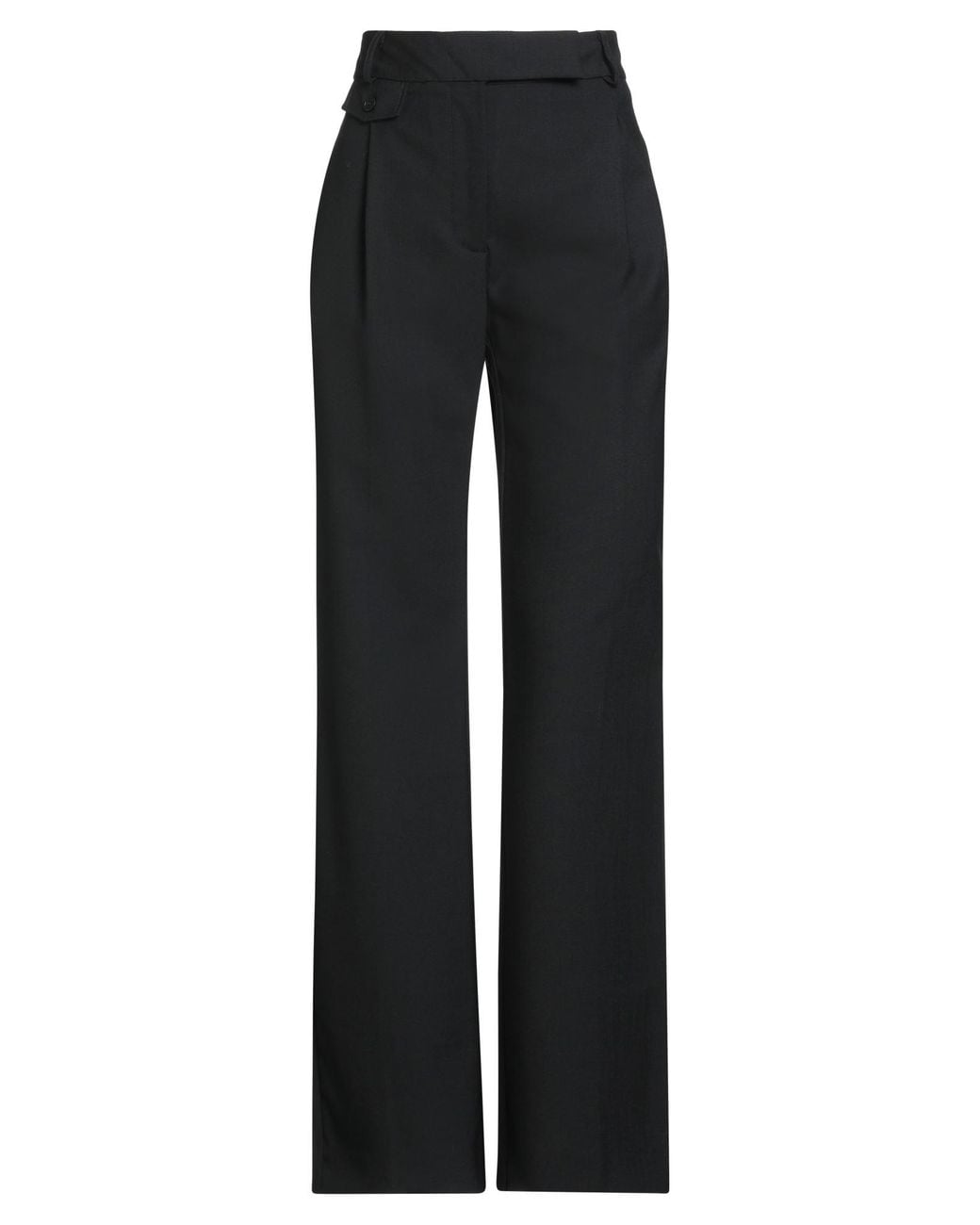 Semicouture Black Pants Polyester, Virgin Wool, Elastane