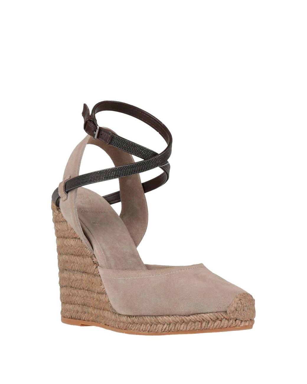 Brunello Cucinelli Metallic Light Espadrilles Leather