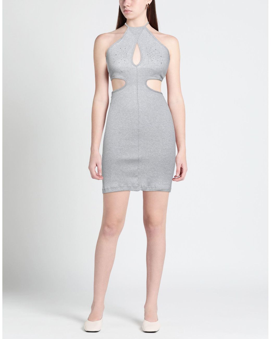 Odi Et Amo Gray Mini Dress