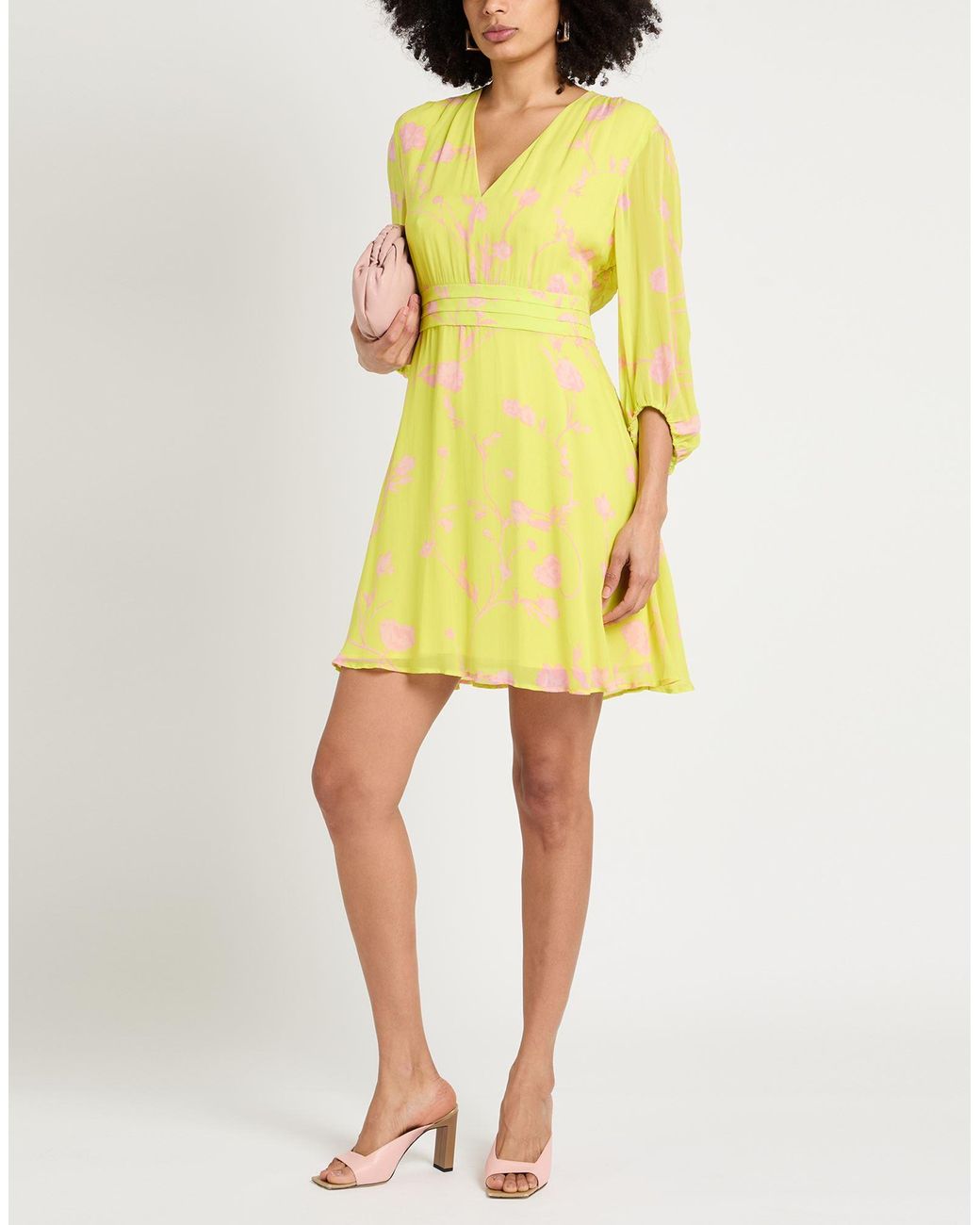 Nenette Yellow Mini Dress