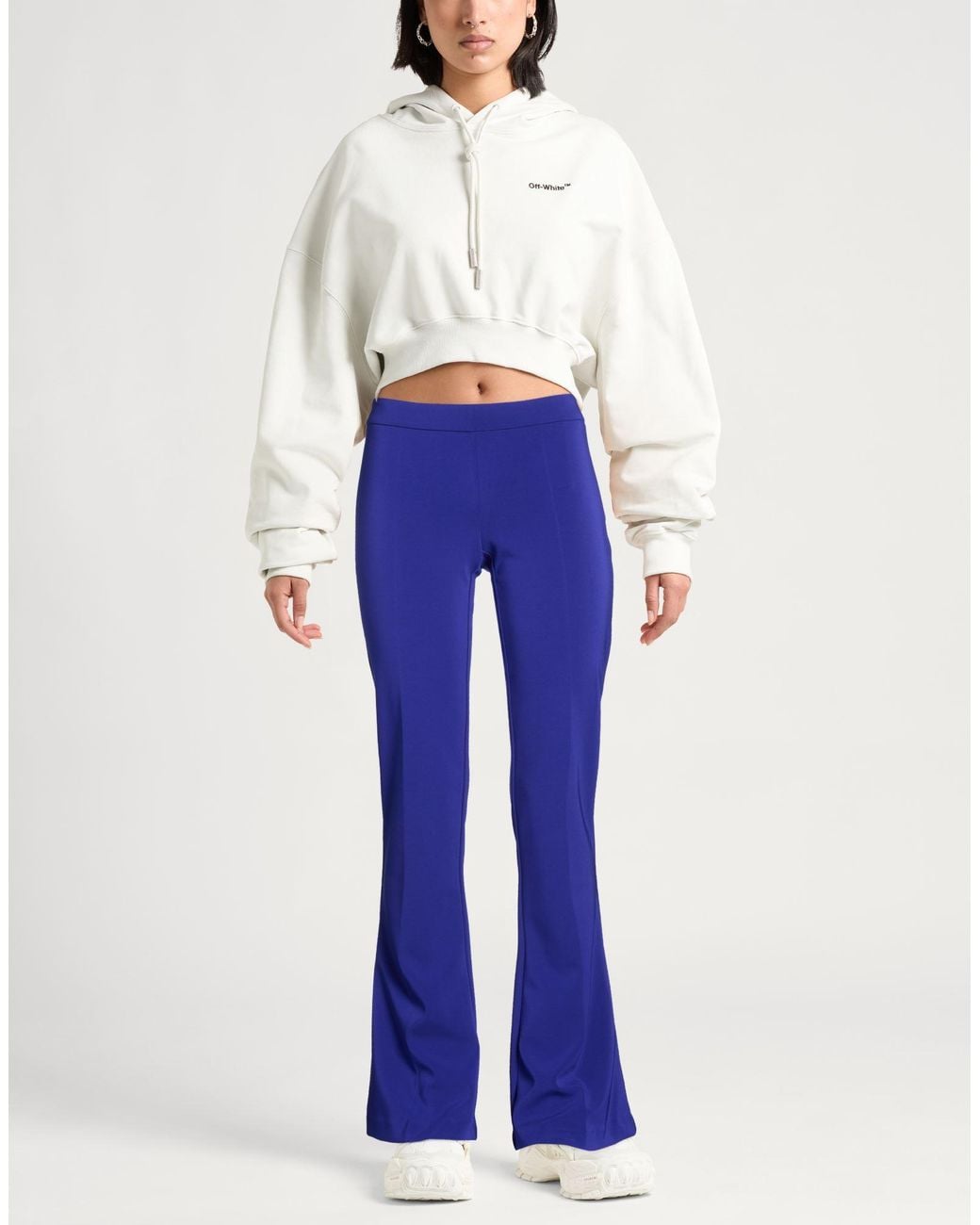 Circus Hotel Blue Pants Viscose, Polyester, Elastane