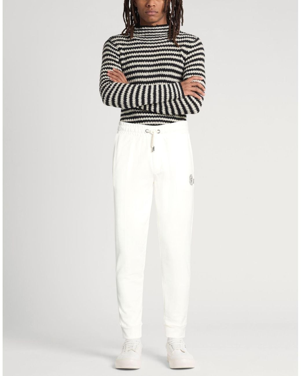 Ice Iceberg White Pants Cotton for men