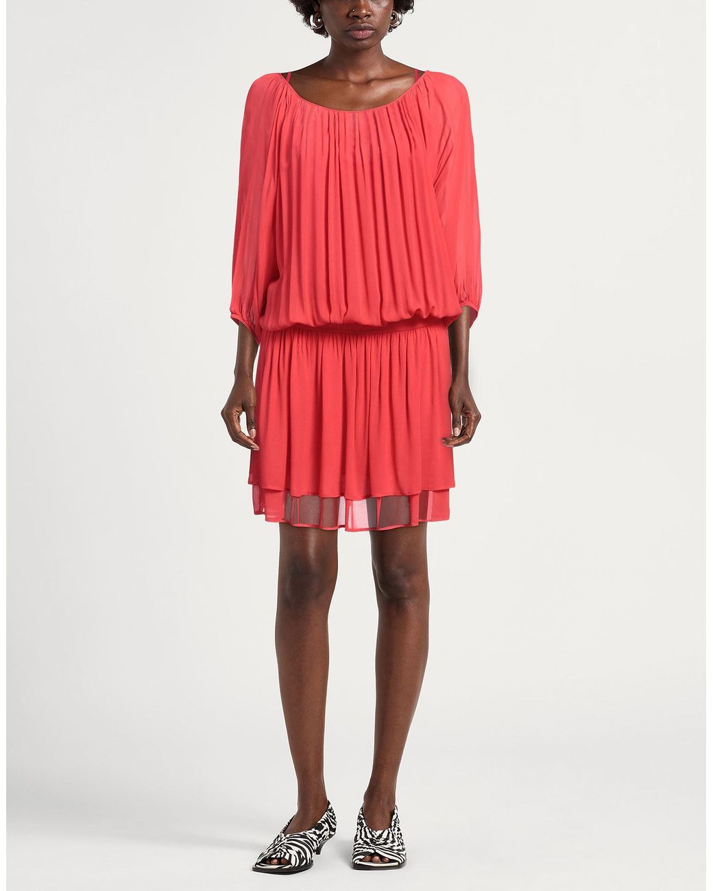 8pm Red Mini Dress Viscose
