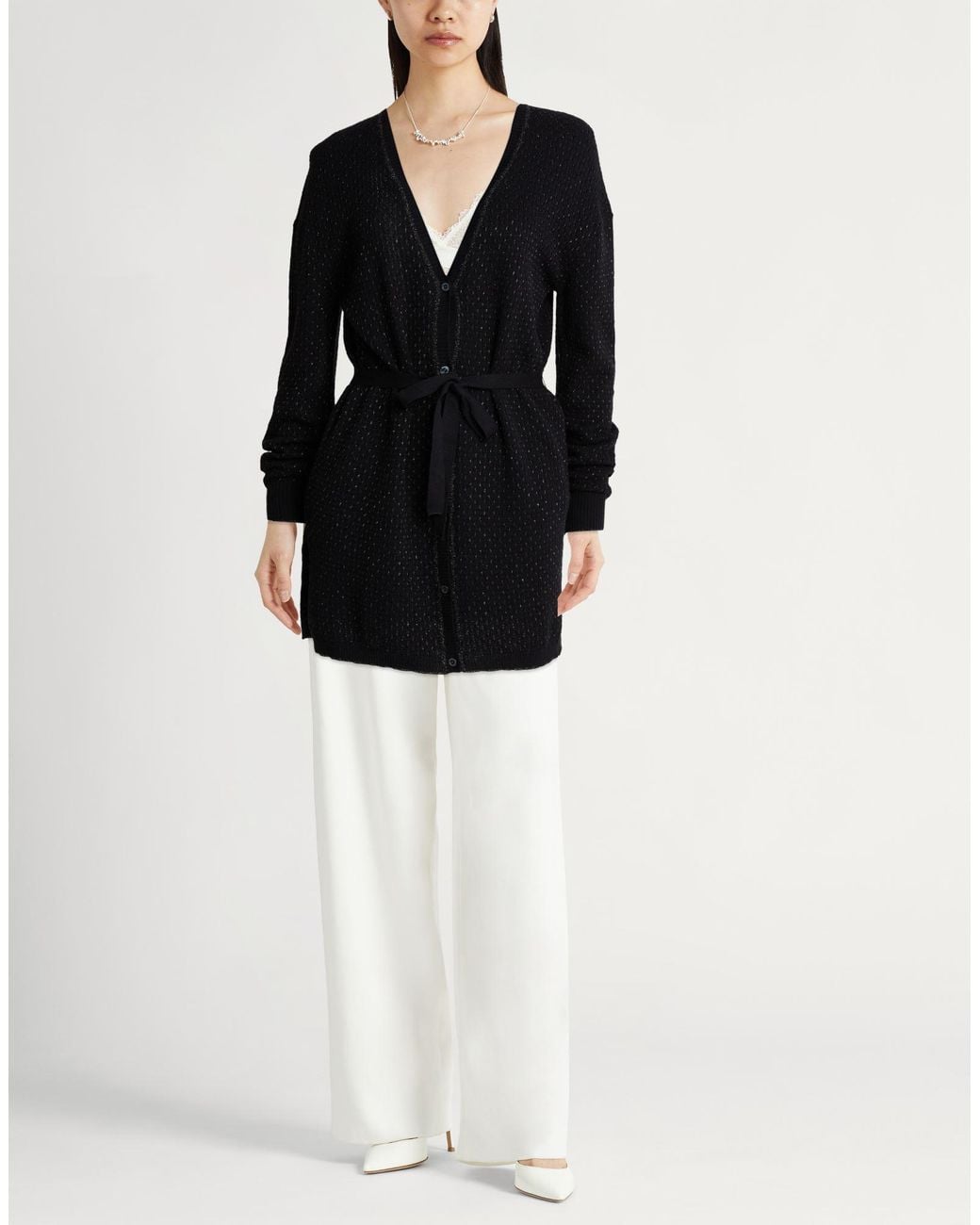 Moorer Black Cardigan Cotton, Cashmere