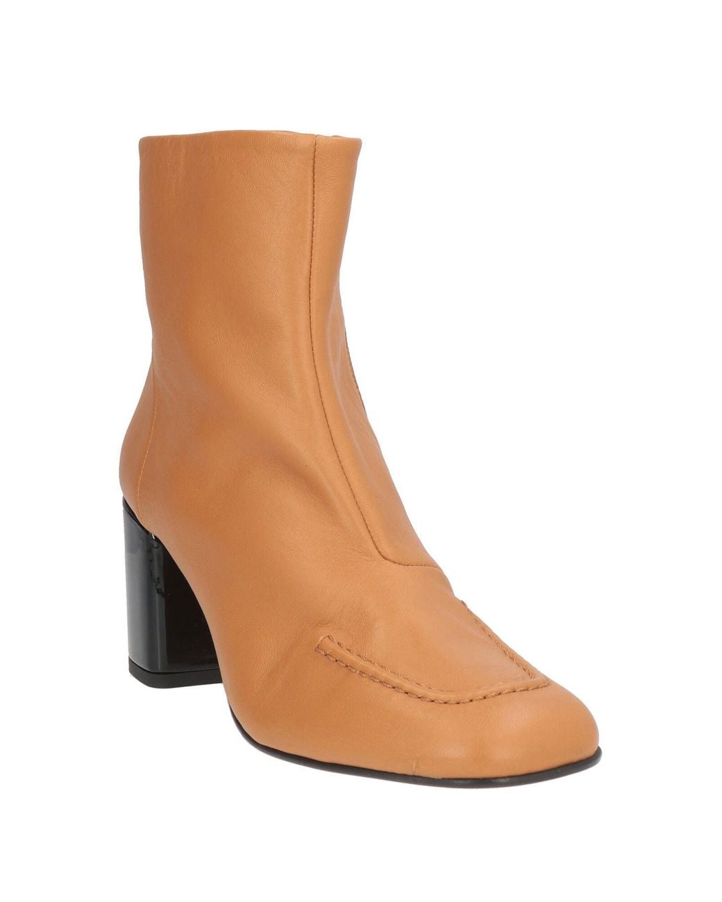 Maison Kitsuné Brown Ankle Boots