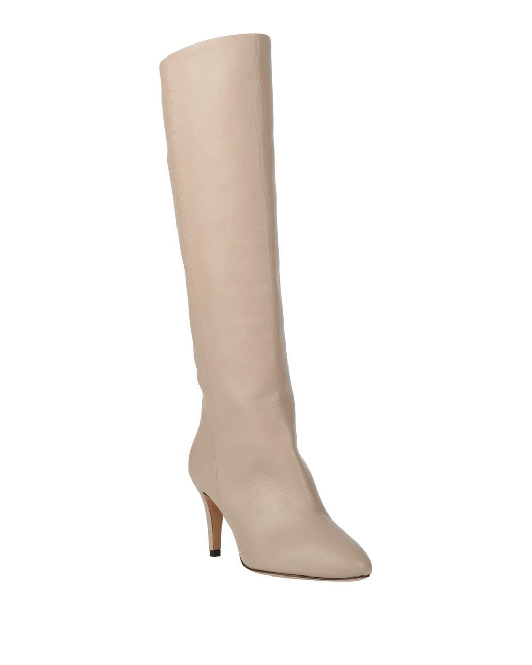 The Seller White Boot Leather