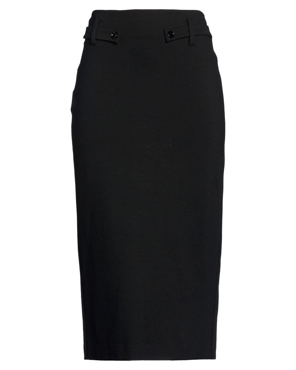 Manila Grace Black Midi Skirt Viscose, Polyamide, Elastane