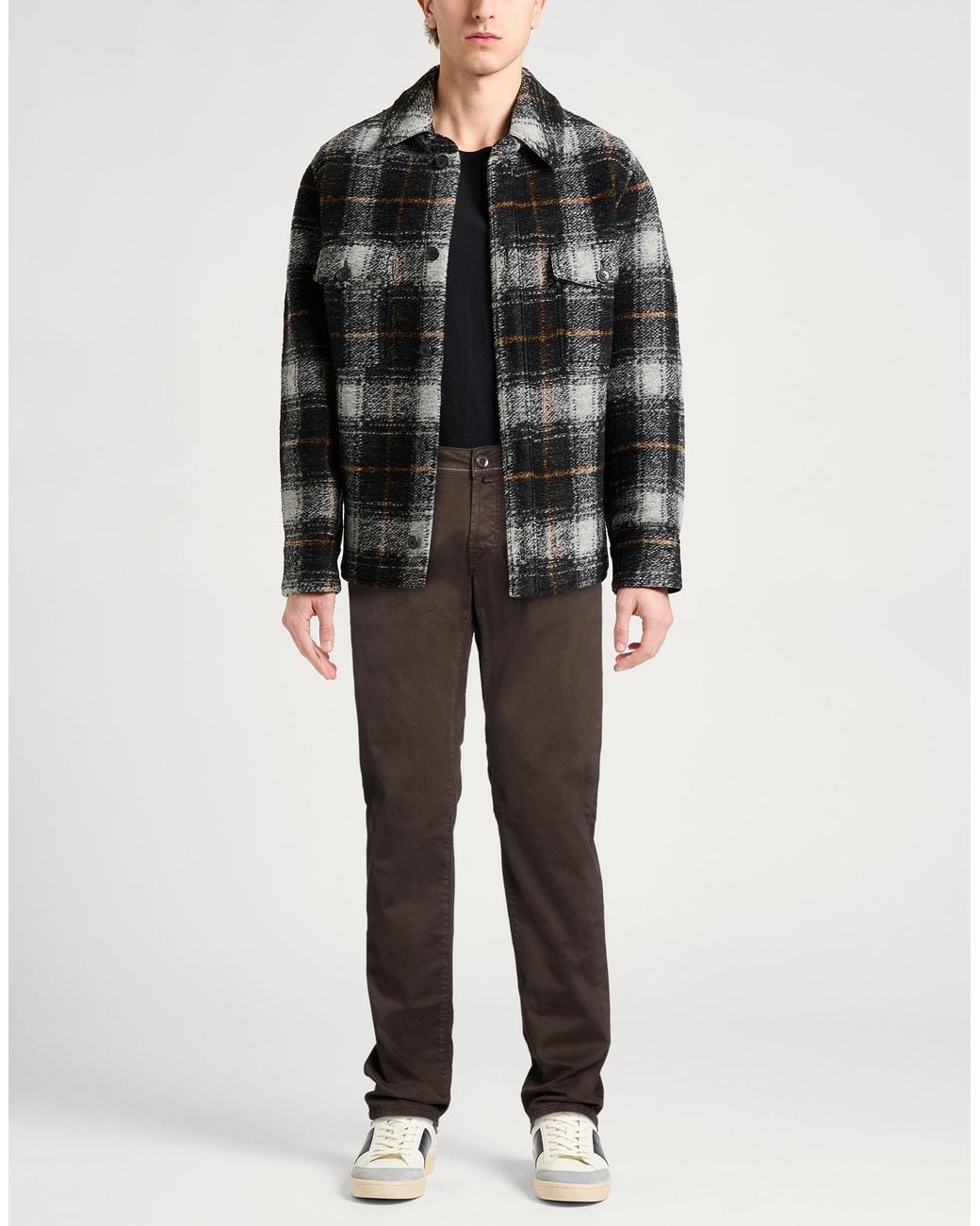 Jacob Cohen Brown Pants Cotton, Elastane for men