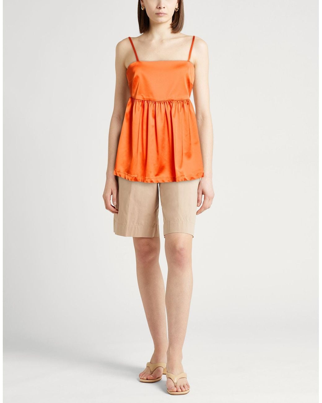 Top Semicouture de color Orange