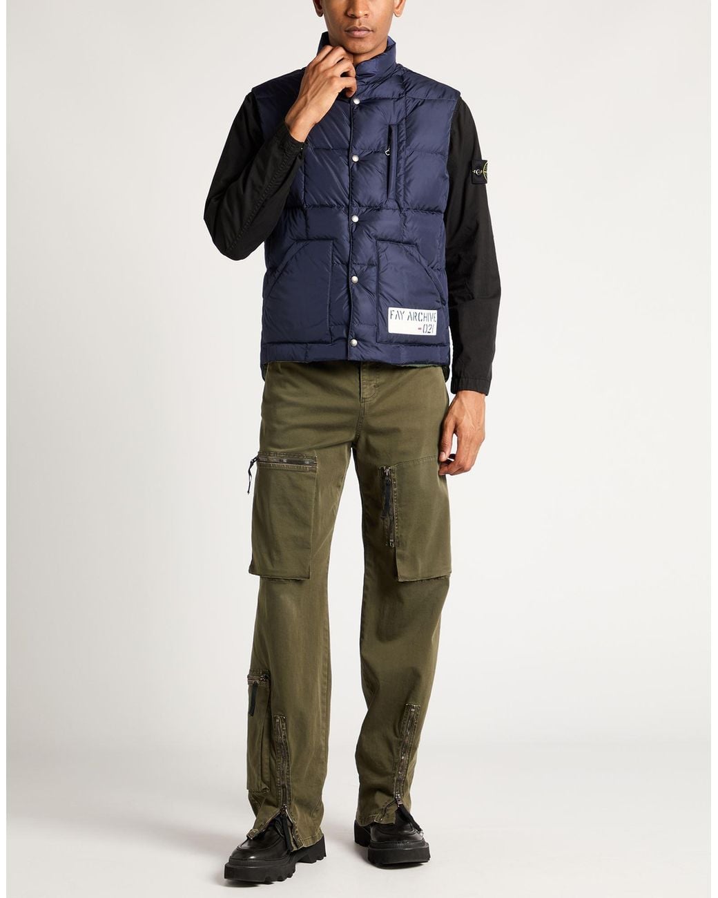 Fay Blue Gilet for men