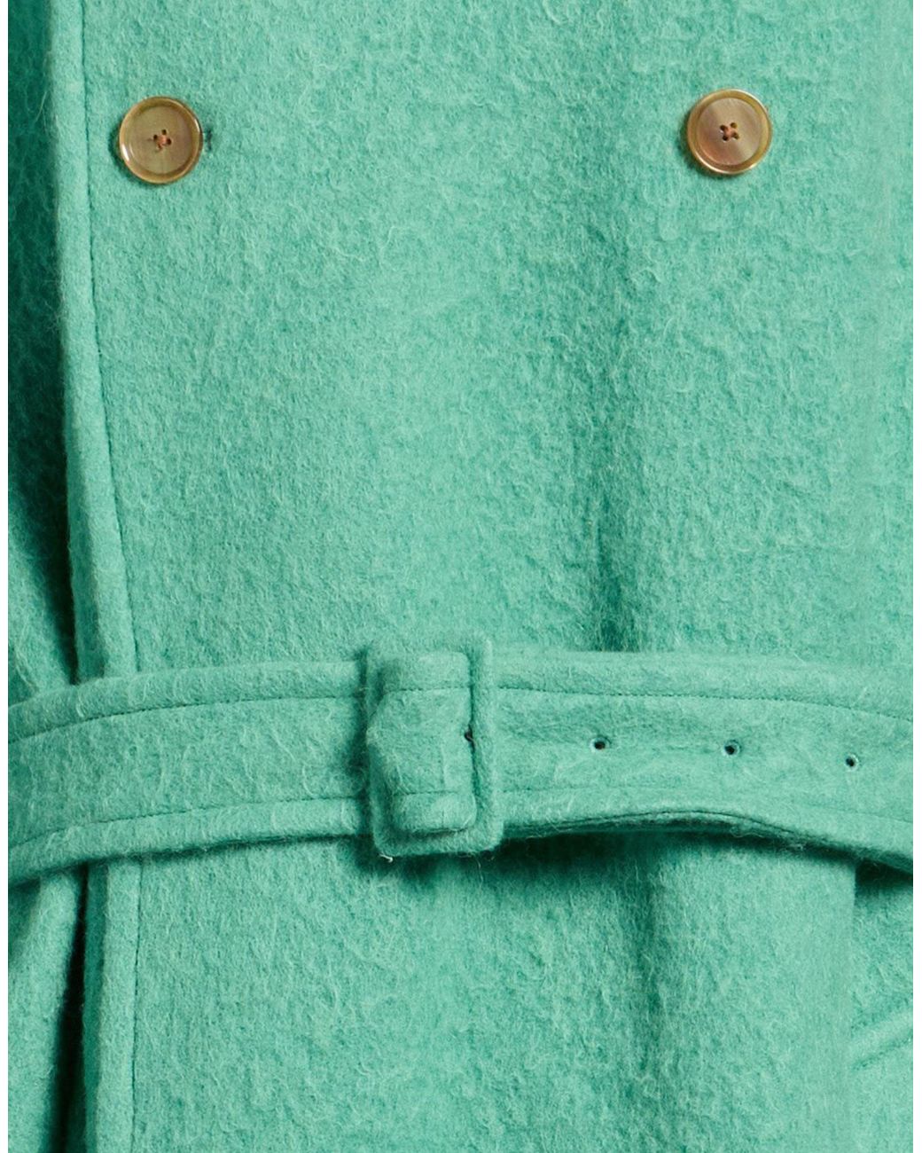 Auralee Green Coat Alpaca Wool, Wool