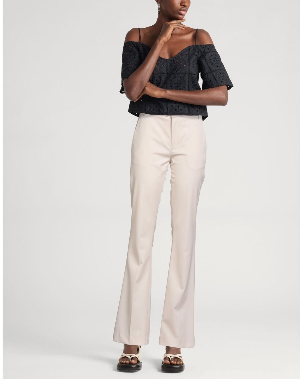 Dondup White Trouser