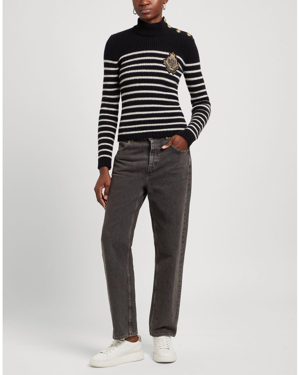 Balmain Black Turtleneck