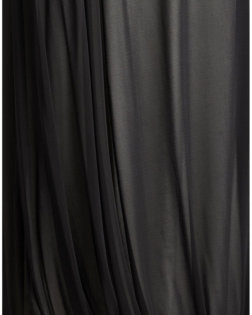 Christopher Esber Black Maxi Dress Rayon, Polyester
