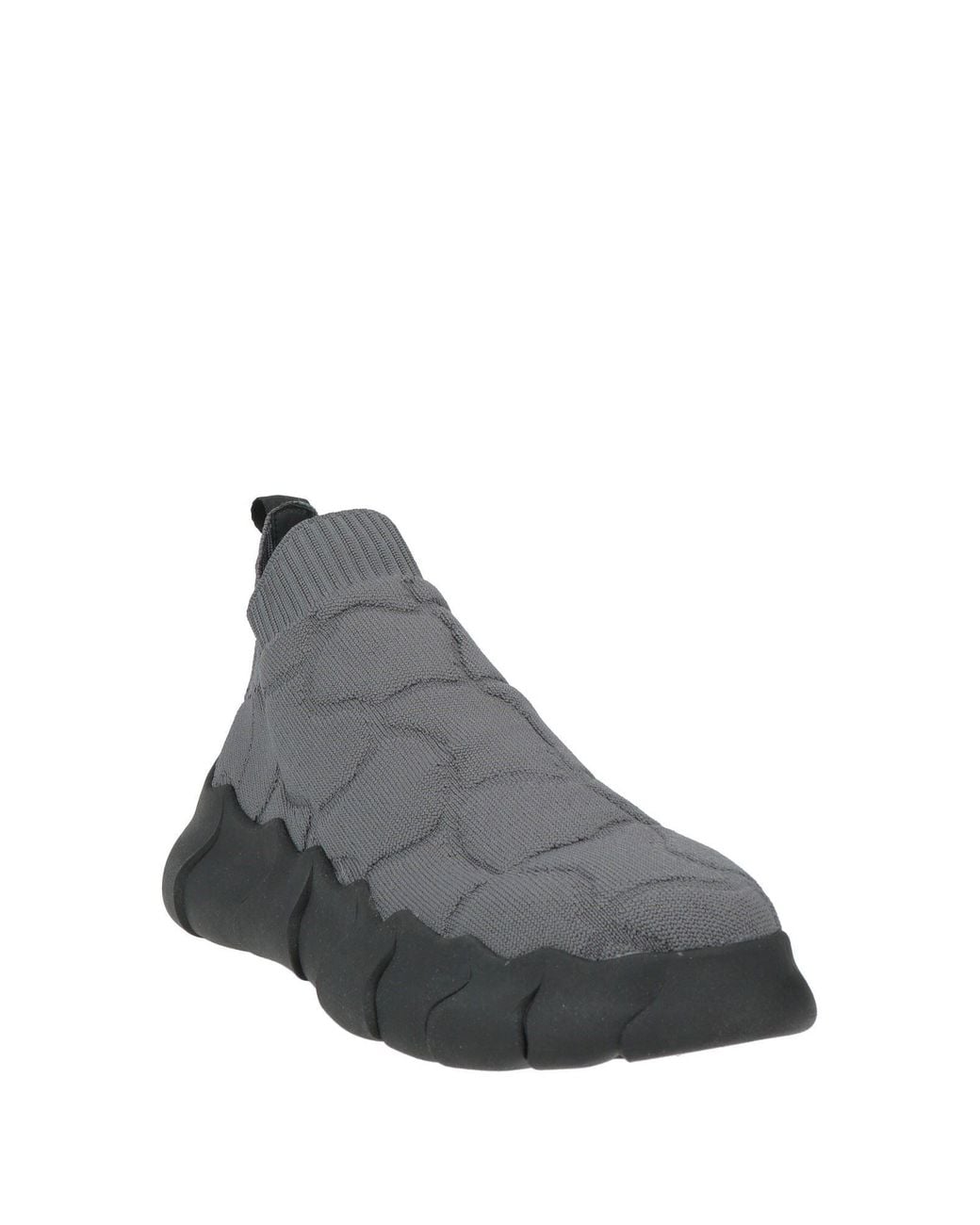Testoni Gray Sneakers Textile Fibers