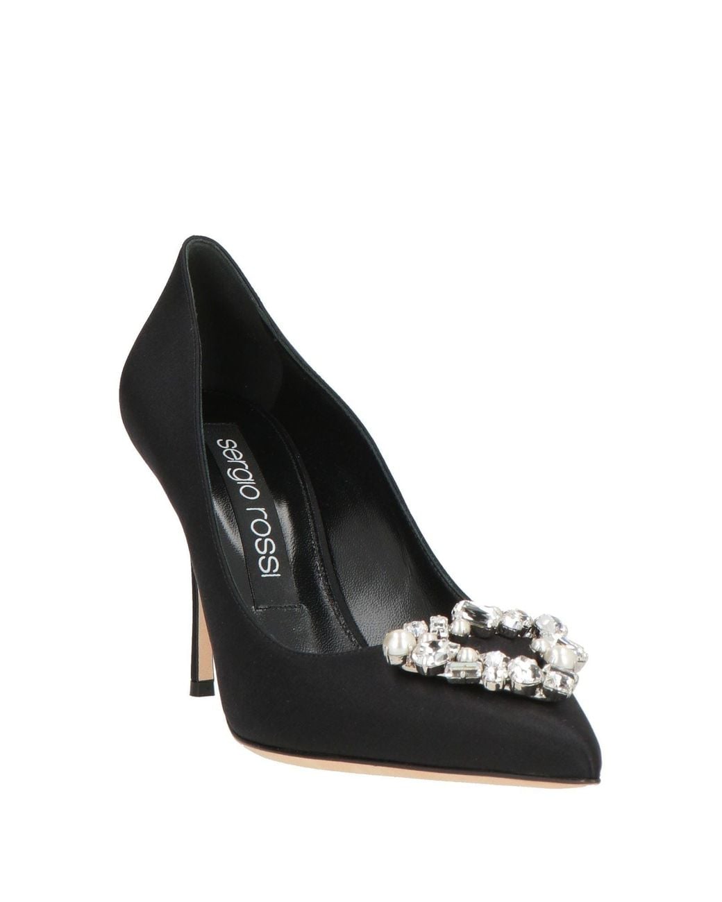Sergio Rossi Black Pumps Textile Fibers