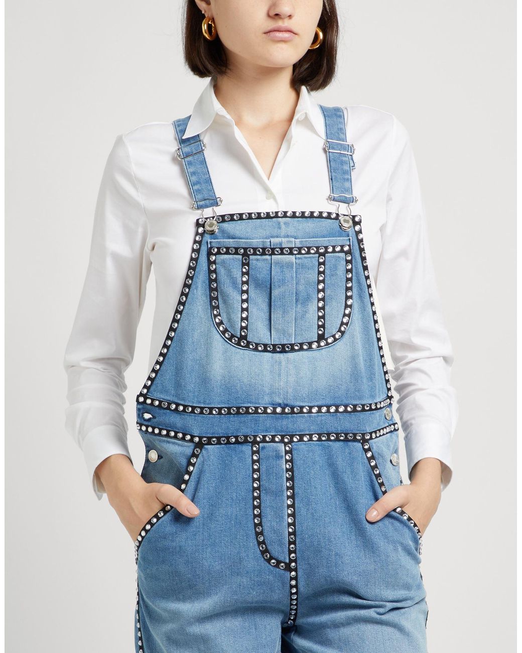 Moschino Blue Dungarees