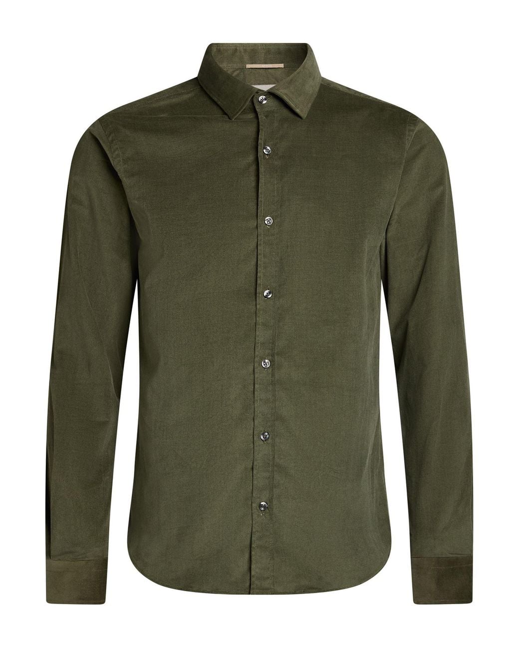 AT.P.CO Green Military Shirt Cotton, Elastane for men