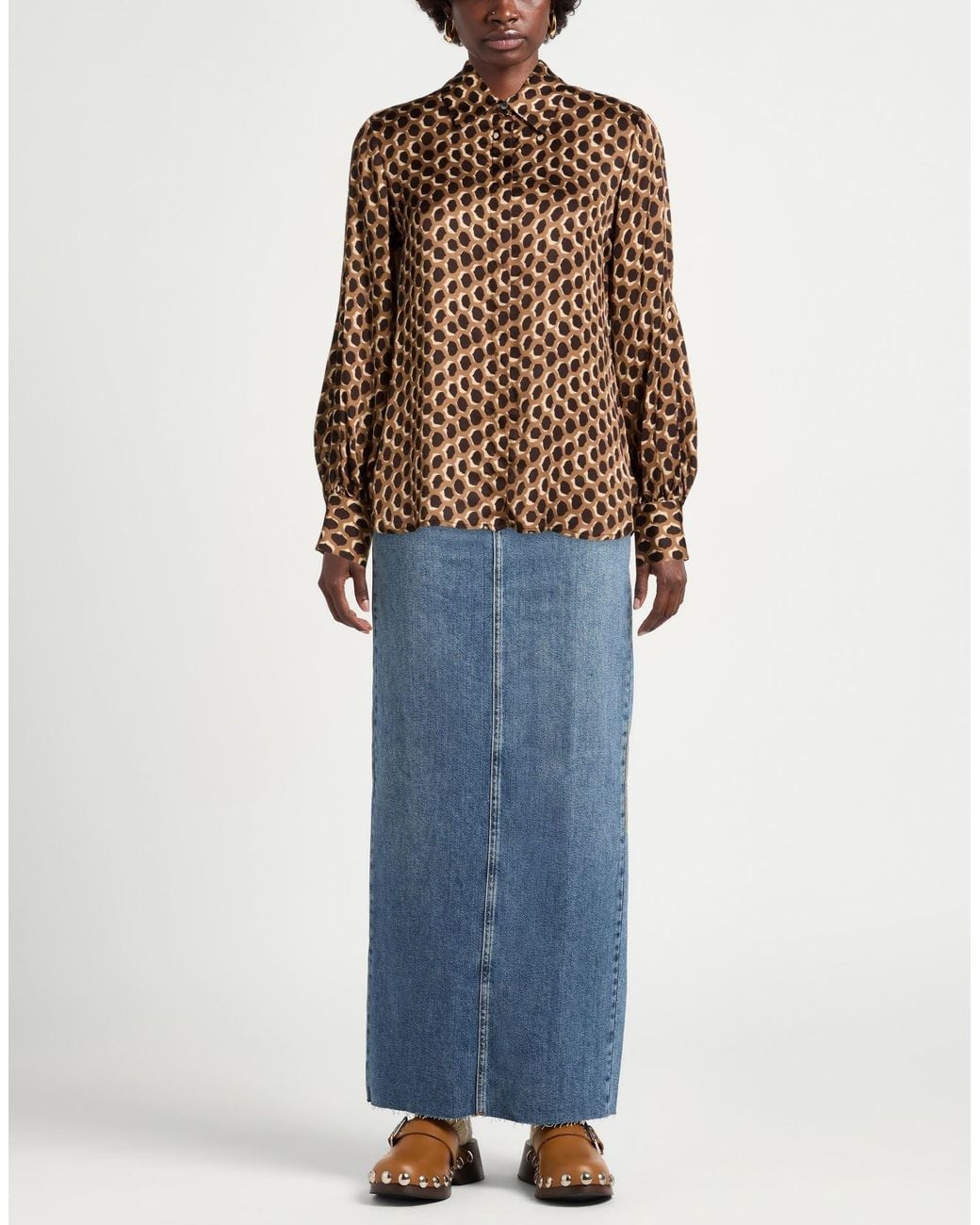 Ottod'Ame Brown Caring Shirt Viscose