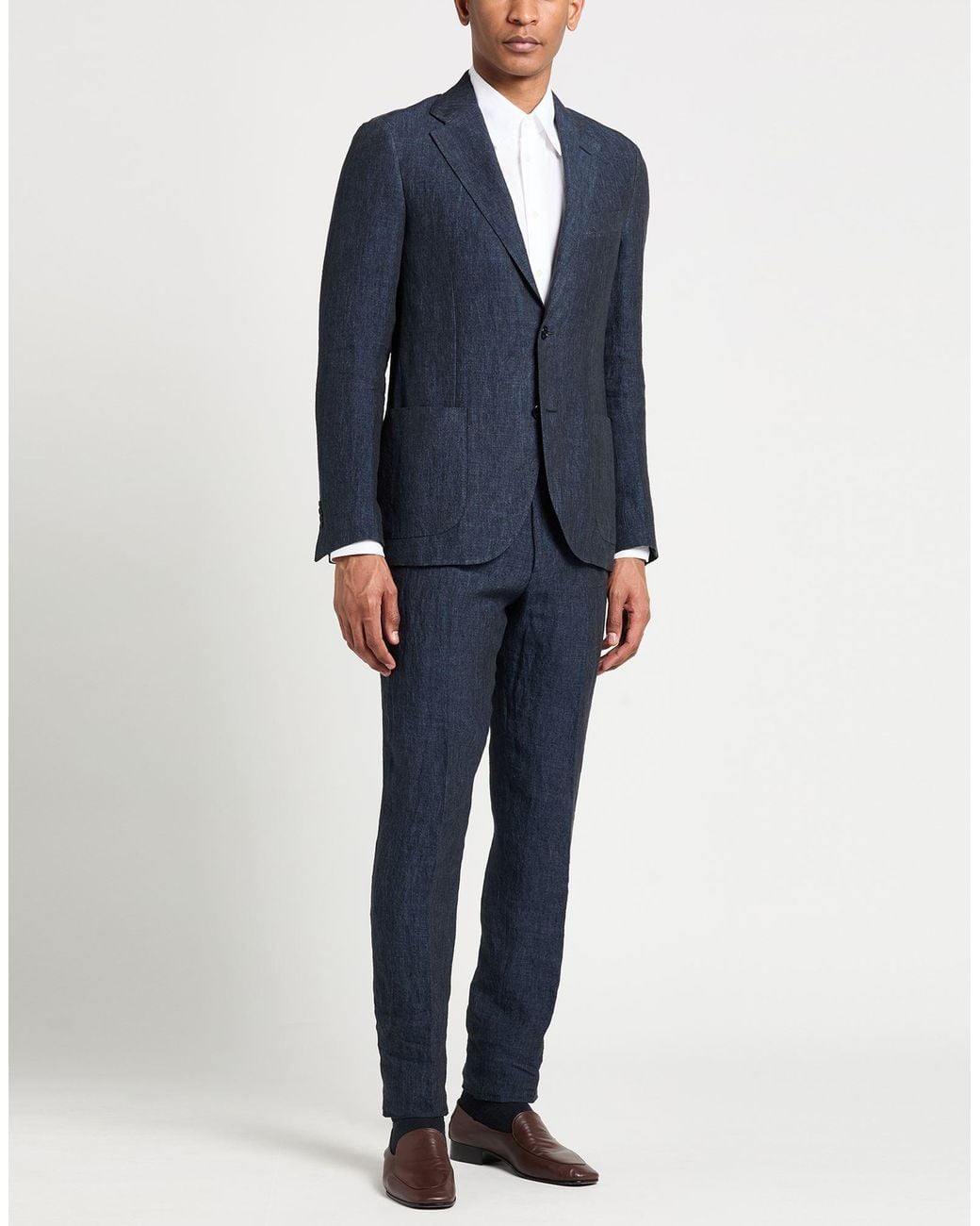 Lardini Blue Suit Linen for men