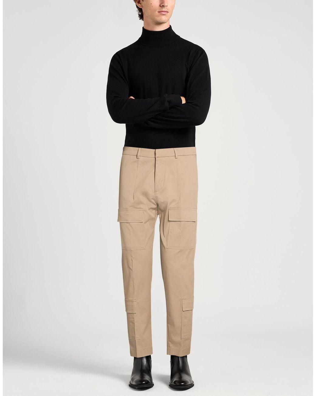 Gaelle Paris Natural Pants Cotton, Elastane for men