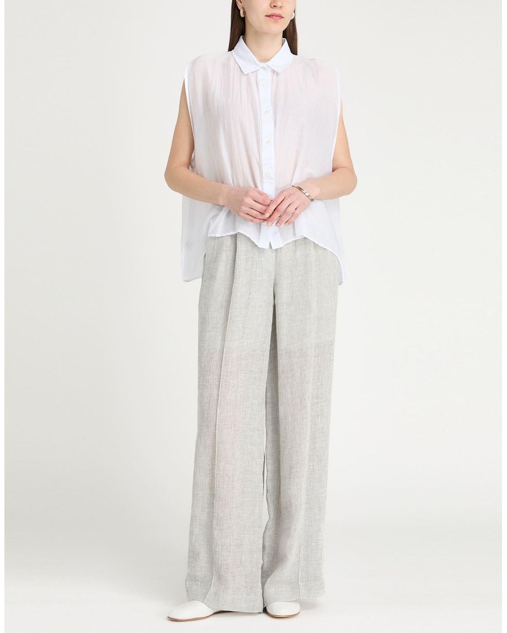 Crossley White Shirt Cotton, Silk