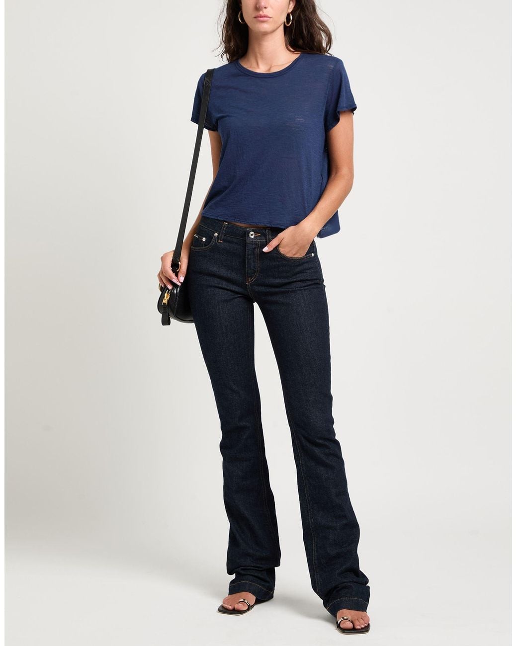 Tom Ford Blue T-Shirt Cotton, Polyester