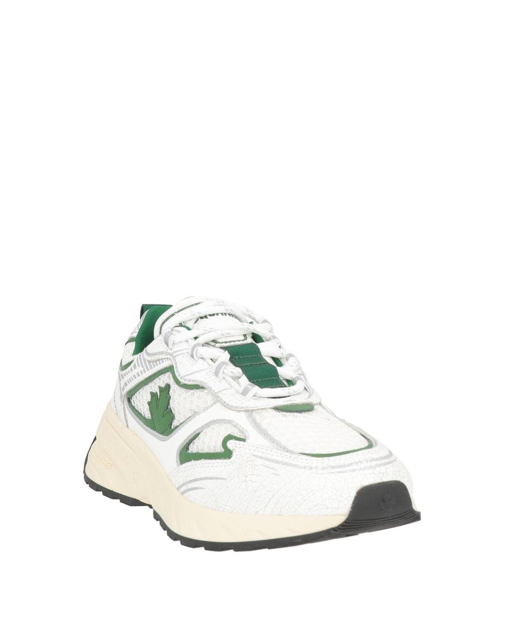 DSquared² White Sneakers Calfskin, Textile Fibers